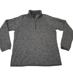 Stormtech‎ Performance Quarte Zip Soft Heathered Grey Fleece Jacket Womans Large